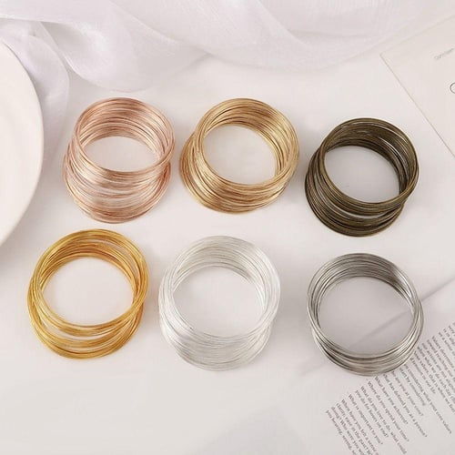Memory wire bracelets store supplies