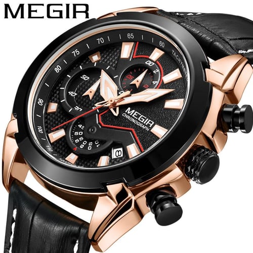 For Meier MEGIR multifunctional watch men s leather stereo