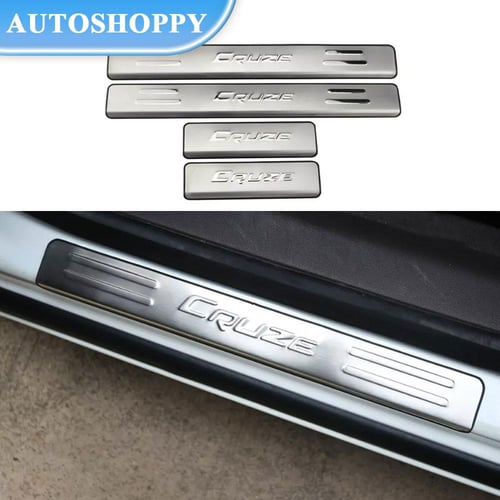Car Door Sill Plates for Cruze Sedan Hatchback 2009 2015 Stainless