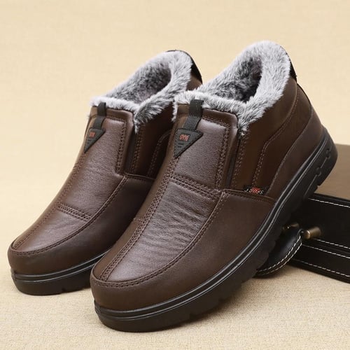 Ankle moccasins cheap with fur