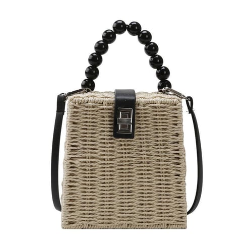 Straw box store handle bag