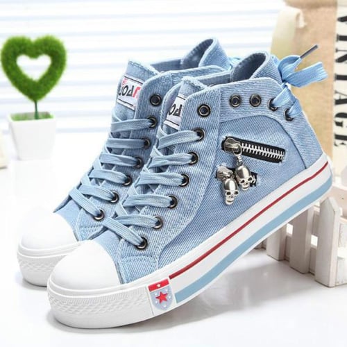 Shoes for girls denim on sale