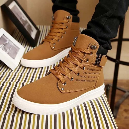 Canvas Flat Shoes Autumn and Winter Sports Shoes Men s Student