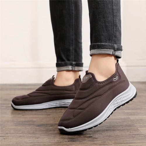 Mens fleece hotsell lined house shoes