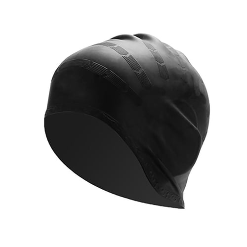 (Projector)Silicone Swimming Cap Cover Ears Long Hair Clean Swim Pool