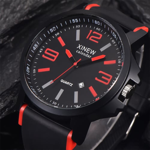 Fashion Men s Stainless Steel Luxury Sport Date Analog Quartz