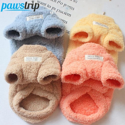 Coral Fleece Winter Warm Dog Sweater for Small Dogs Plush Dog