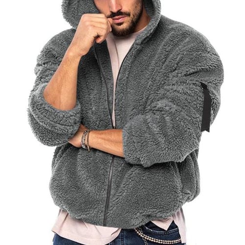 Fluffy fleece coat discount