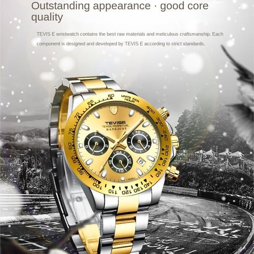 TEVISE Luminous Men s Mechanical Watch Fashion Business Multi