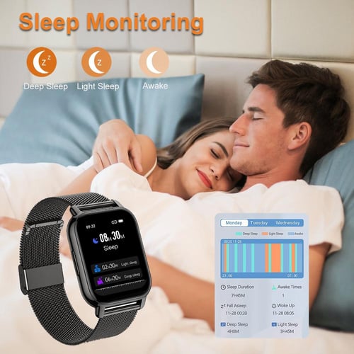 MELANDA 1.85 inch Bluetooth Call Smart Watch Men IP68 Waterproof