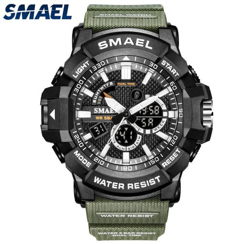 SMAEL Men s Watches Multi Functional Electronic Military Watch