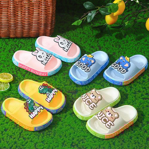 Kids Swimming Slippers Cartoon Shoes Toddler Flip Flops Slippers