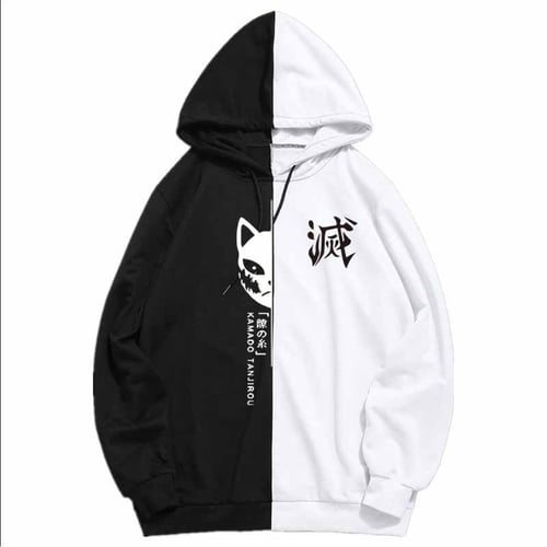 Japanese Anime Demon Slayer Nezuko Print Hoodie Men Hoodies