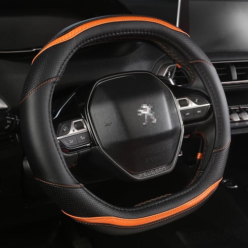 For Peugeot 2008 2019 2020 E2008 2020 Car Steering Wheel Cover