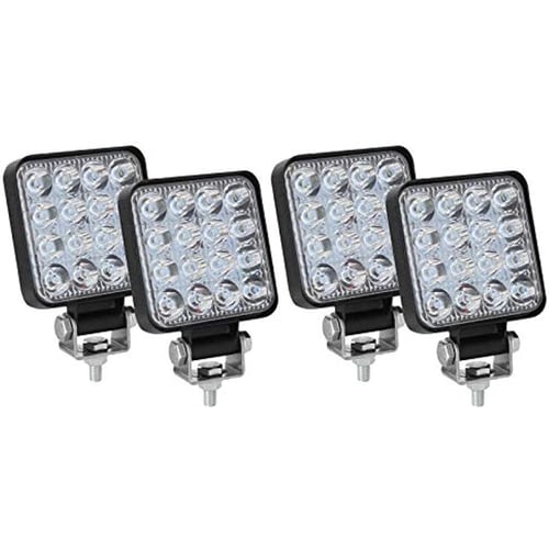 4 Pzs Led Work Headlight 12V 24V 48W 6000Lm Led Tractor Spotlights