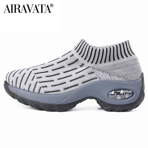 Mesh cushioned running casual platform shoes clearance