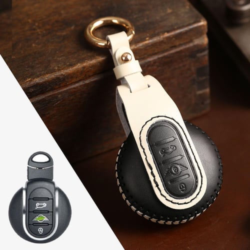Leather Car Key Case Cover for Bmw Mini Cooper Clubman Countryman