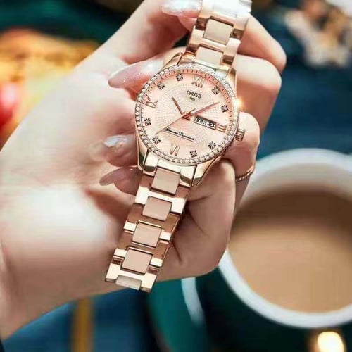 Ladies waterproof top watch with light