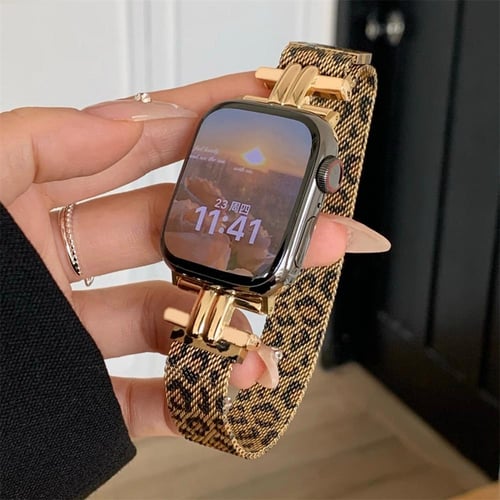 Leopard apple watch band 42mm sales