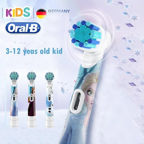 Oral B Kids Electric Toothbrush Heads Frozen Spider Men Cars Mickey Princess 3pcs pack Rotating Brush Heads Oral Care Ages 3 buy Oral B Kids