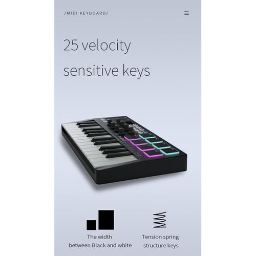 Mini store arranger keyboard
