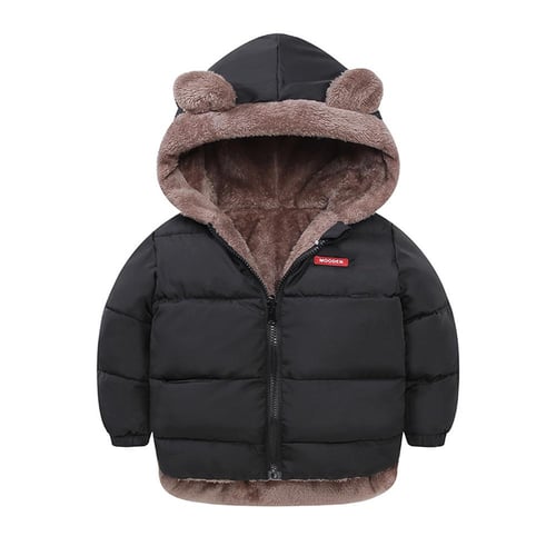 Cashmere thick hot sale warm hooded coat