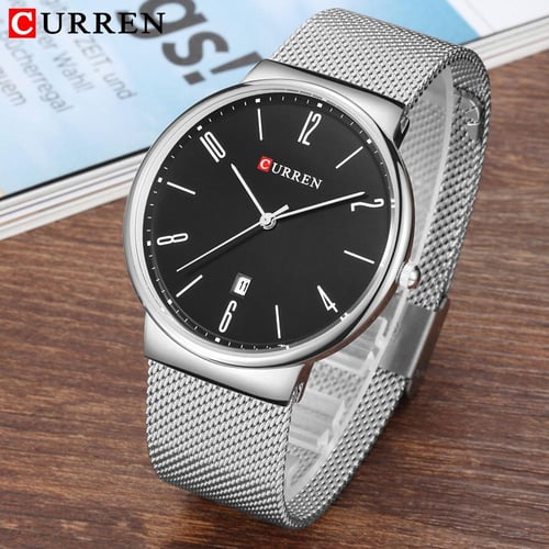 CURREN Men s Ultra thin Watch Men s Watch Business Casual Steel