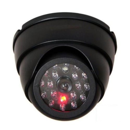 Dummy camera with outlet flashing red light
