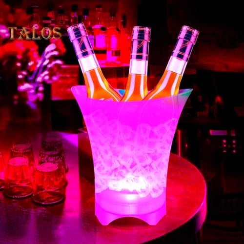 Lighted store ice bucket