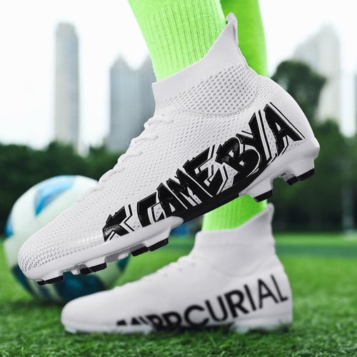 White sock football boots store