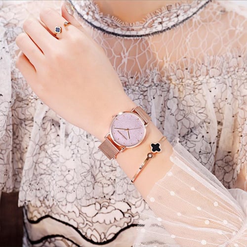 Sahara Desert Dial New Design Top Brand Luxury Japan Quartz Wristwatch Steel Waterproof Watch for Women buy Sahara Desert Dial New Design Top Brand