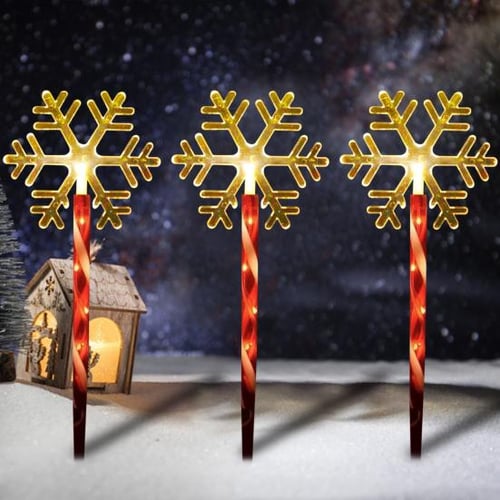 Solar snowflake hotsell garden stakes