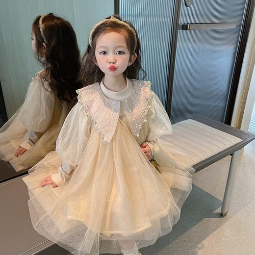 Long gauze skirt waist princess dress outlet