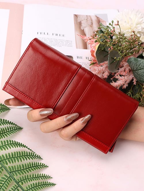Brand Genuine Leather women wallet leather RFID large capacity