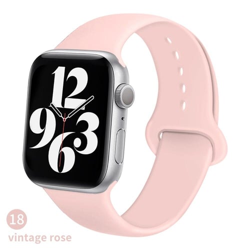 Silicone band For Apple Watch strap 44mm 40mm 42mm 38mm 42 mm