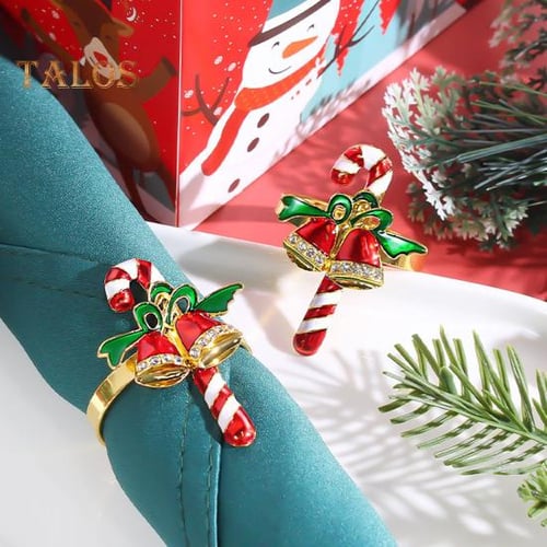 Christmas napkin ring holders hot sale