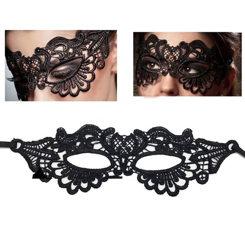 Black lace masquerade sales dress