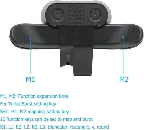 Acogedor Paddles For PS4 Controller Back Button Attachment DualShock4 Rear Extension Adapter Gamepad Paddle Key With Turbo for SONY PS4 Accessory