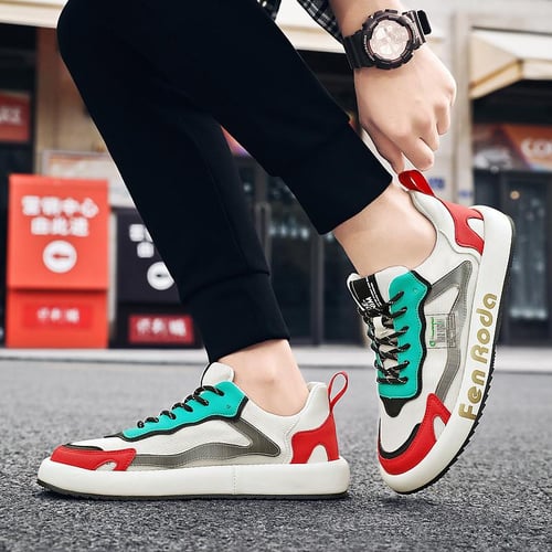 New canvas cheap sports white shoes