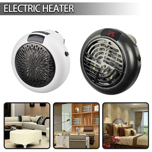 PDTO New 900W Sockets Fan Heater Mini Electric Heater Hot Air Machine