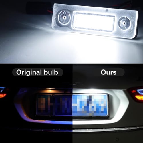 Skoda octavia number 2024 plate bulb replacement