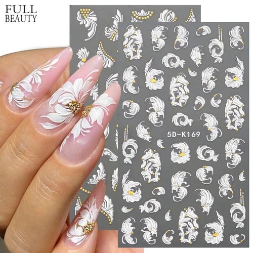 Bridal nail deals art stickers