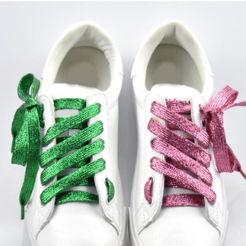 Shoe String Unisex Metallic Glitter Shoe Lace Shoelaces Sport