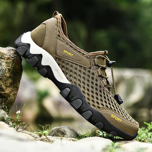 Four Seasons Men s Lightweight Cold Sticky Upstream Outdoor Multifunctional Non Slip Mesh Beach Shoes buy Four Seasons Men s Lightweight Cold Sticky