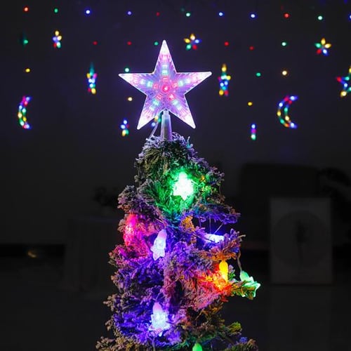 Christmas tree top star light top