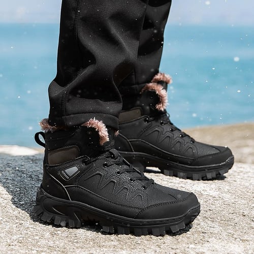 Waterproof Outdoor Winter Men Boots Russian style Ankle Boots for