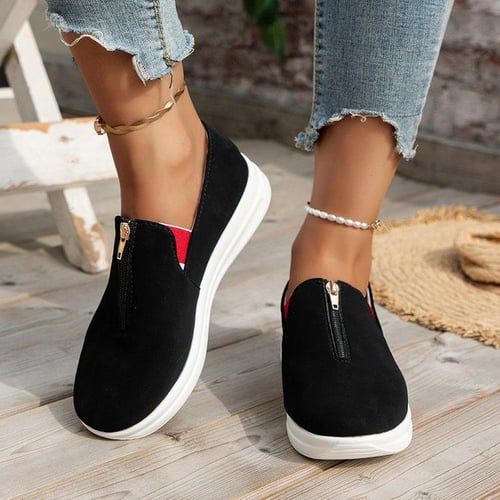 Plus size online wedge sneakers