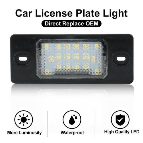Vw license plate light sales bulb