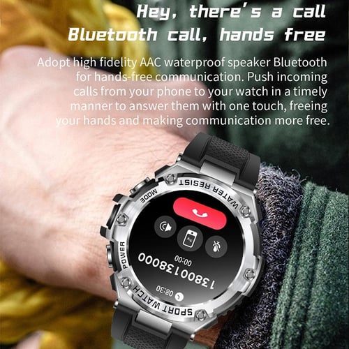 LIGE Men s Smart Watch Bluetooth Call Waterproof Sports Fitness