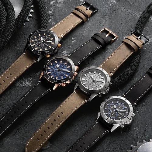 RUIMAS Men s Watch Time Calendar Night Glow Waterproof Genuine Leather Men s Watch 572G buy RUIMAS Men s Watch Time Calendar Night Glow Waterproof